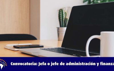 Convocatoria Públicas:  Jefa o Jefe de Administración y Finanzas