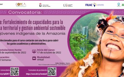 Curso: Formación en defensa territorial y gestión ambiental para jóvenes indígenas de la Amazonia